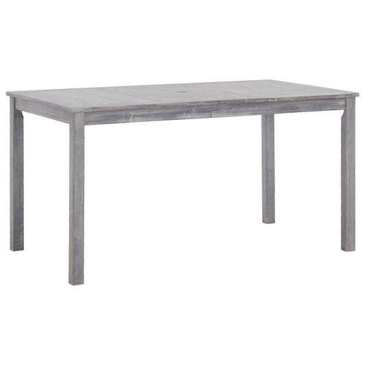 Set da Pranzo da Giardino 5 pz Grigio Legno Massello di Acacia - homemem39