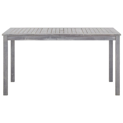 Set da Pranzo da Giardino 5 pz Grigio Legno Massello di Acacia - homemem39