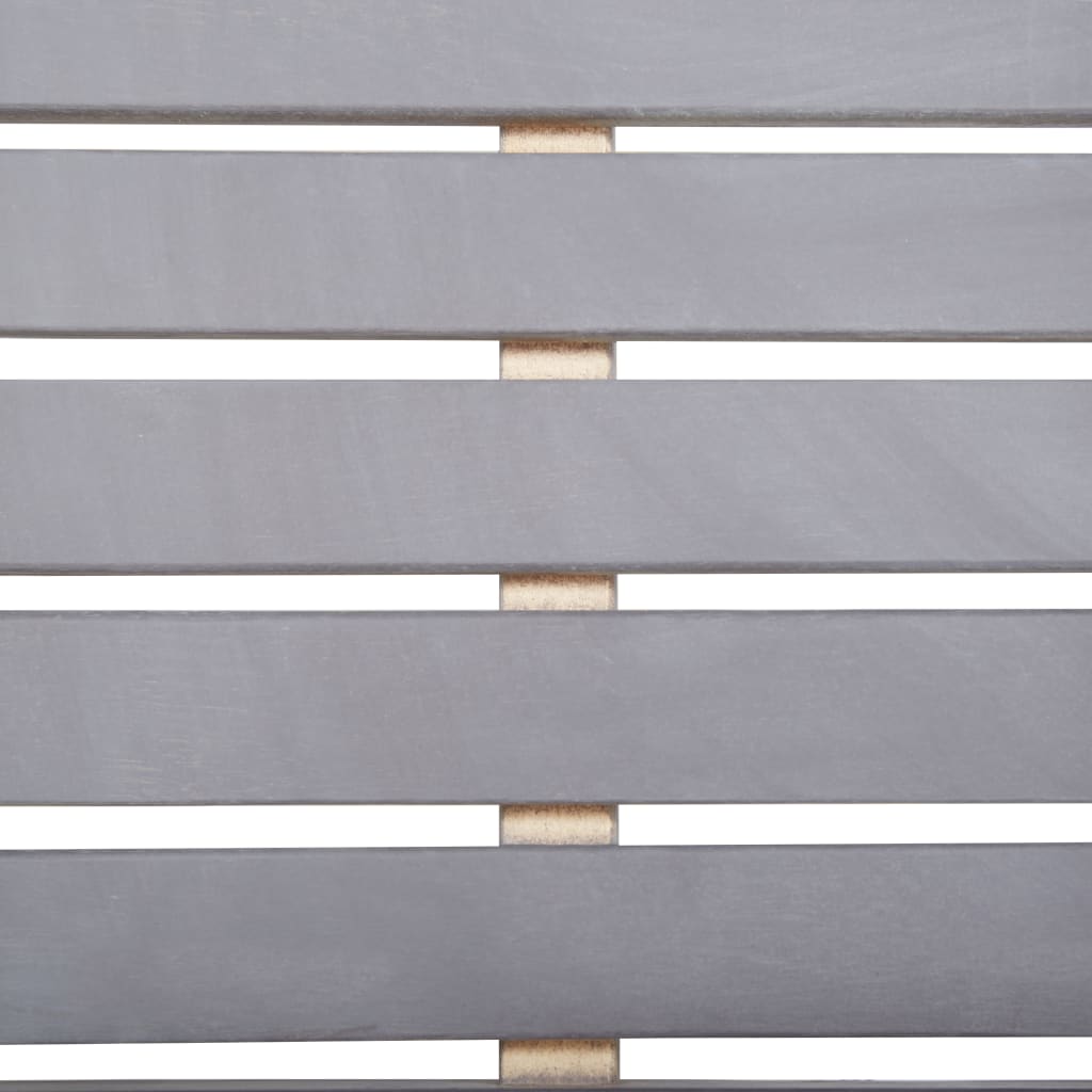 Set da Pranzo da Giardino 5 pz Grigio Legno Massello di Acacia - homemem39