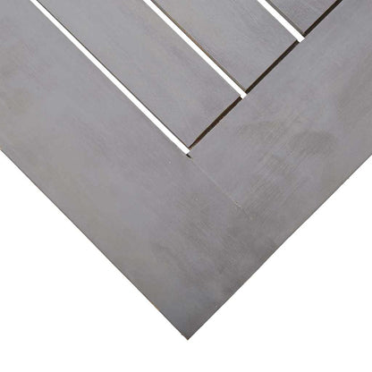 Set da Pranzo da Giardino 5 pz Grigio Legno Massello di Acacia