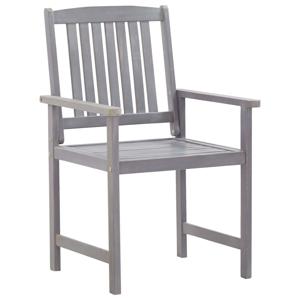Set Pranzo da Giardino 7 pz Grigio Slavato in Massello d'Acacia | homemem39