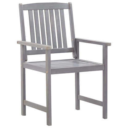 Set Pranzo da Giardino 7 pz Grigio Slavato in Massello d'Acacia | homemem39