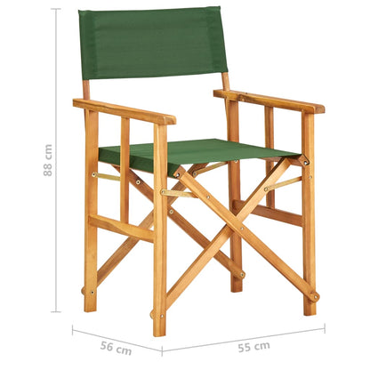 Sedia da Regista in Legno Massello di Acacia Verde | homemem39