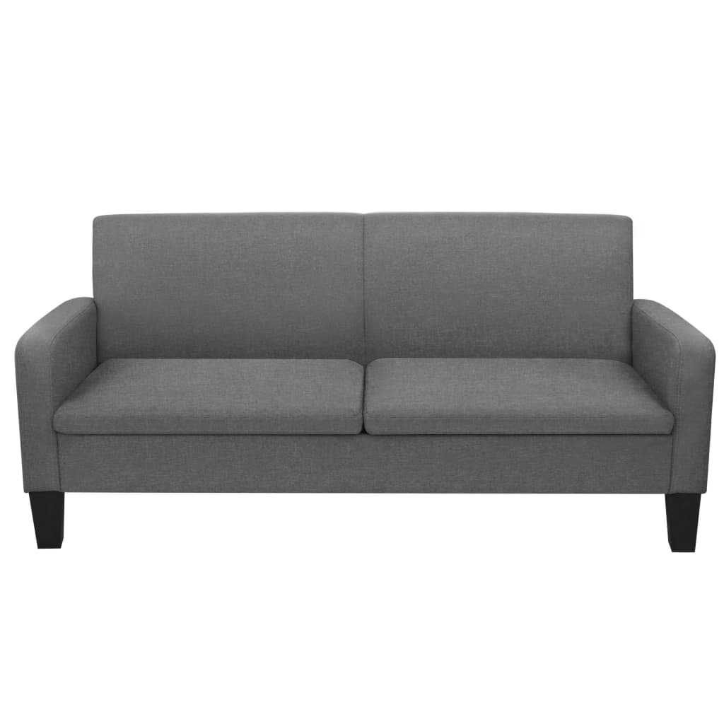 Set di Divani in Tessuto 2 pz Grigio Scuro | homemem39