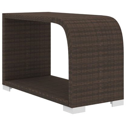 Set Divani da Giardino 10 pz con Cuscini in Polyrattan Marrone - homemem39