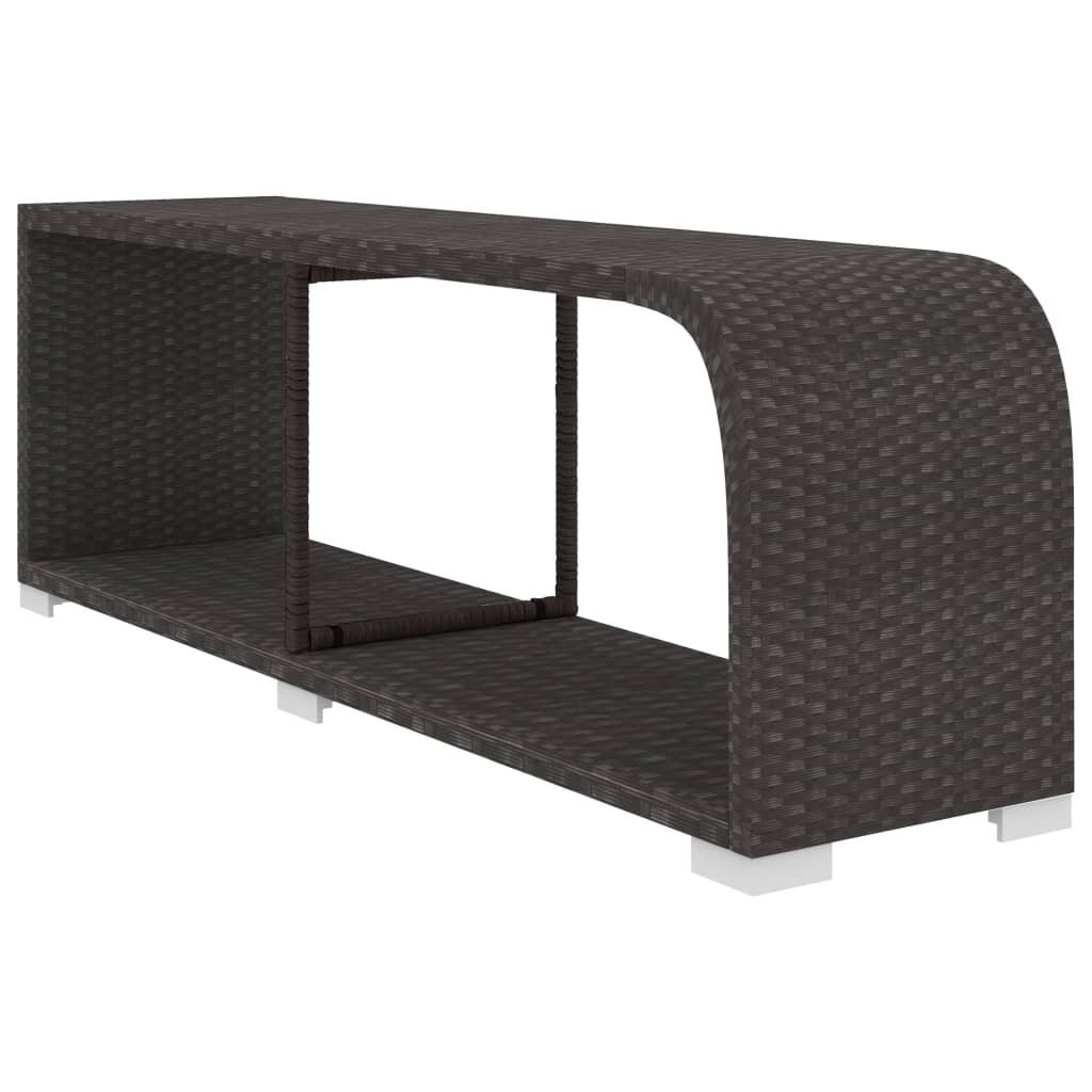 Set Divani da Giardino 10 pz con Cuscini in Polyrattan Nero - homemem39