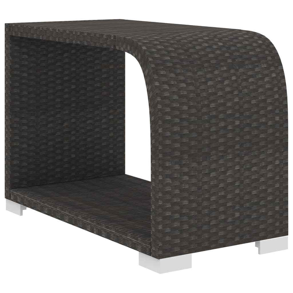 Set Divani da Giardino 10 pz con Cuscini in Polyrattan Nero - homemem39