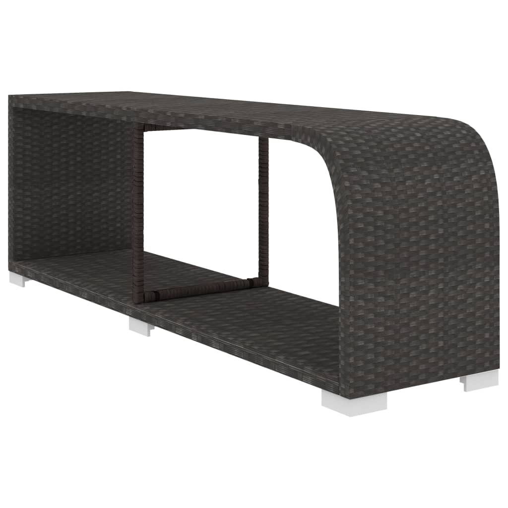 Set Divani da Giardino 11 pz con Cuscini in Polyrattan Nero