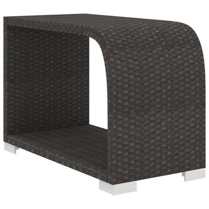 Set Divani da Giardino 11 pz con Cuscini in Polyrattan Nero