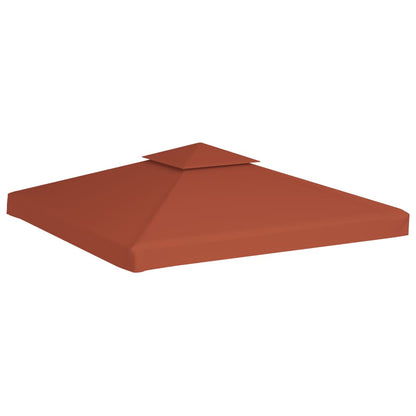 Copertura Superiore Gazebo a 2 Strati 310g/m² 3x3m Terracotta | homemem39