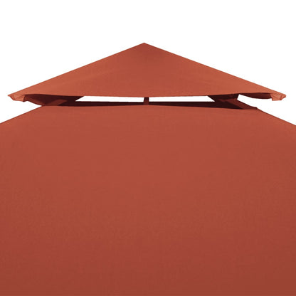 Copertura Superiore Gazebo a 2 Strati 310g/m² 3x3m Terracotta - homemem39