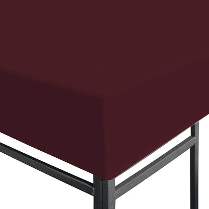 Copertura Superiore per Gazebo 310g/m² 3x3m Bordeaux - homemem39