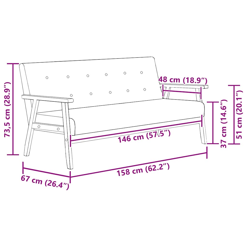 Set di Divani 2 pz Nero in Similpelle | homemem39