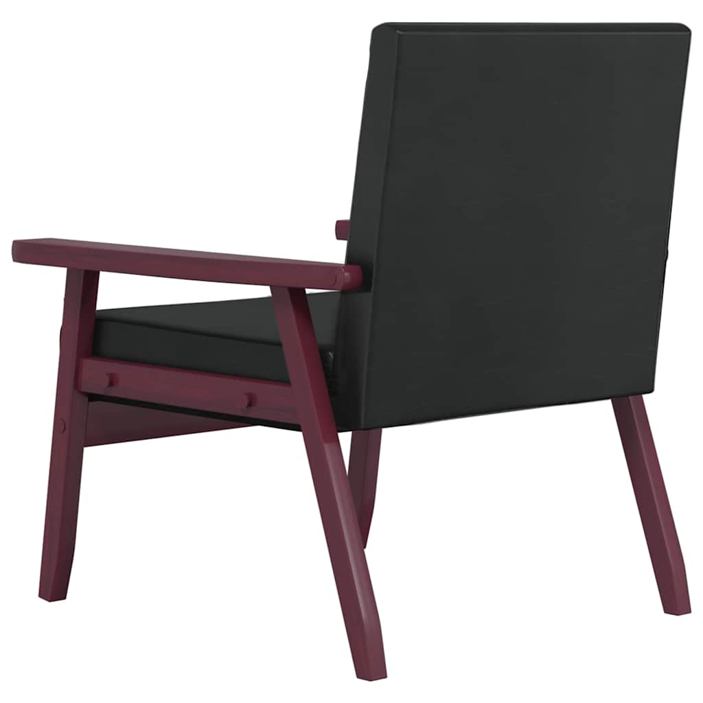Set di Divani 2 pz Nero in Similpelle