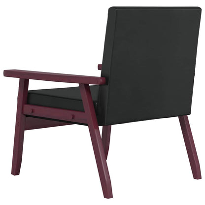 Set di Divani 2 pz Nero in Similpelle