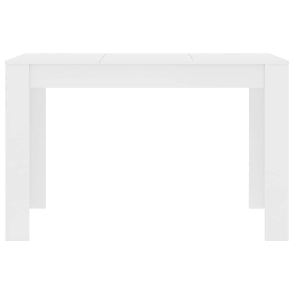 Tavolo da Pranzo Bianco 120x60x76 cm in Legno Multistrato