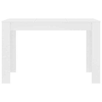 Tavolo da Pranzo Bianco 120x60x76 cm in Legno Multistrato