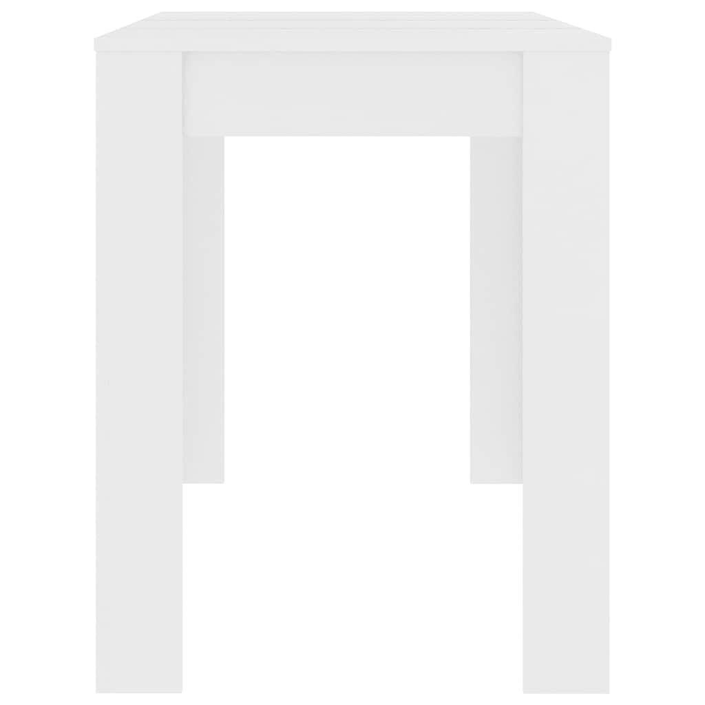 Tavolo da Pranzo Bianco 120x60x76 cm in Legno Multistrato | homemem39