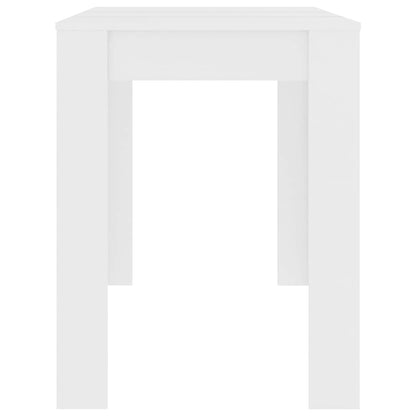 Tavolo da Pranzo Bianco 120x60x76 cm in Legno Multistrato | homemem39