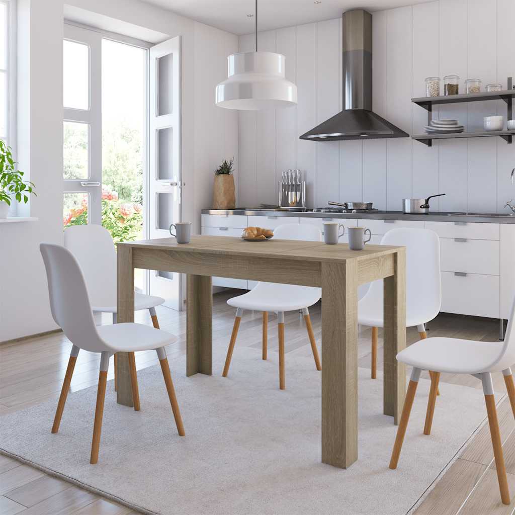 Tavolo da Pranzo Rovere Sonoma 120x60x76cm in Legno Multistrato | homemem39