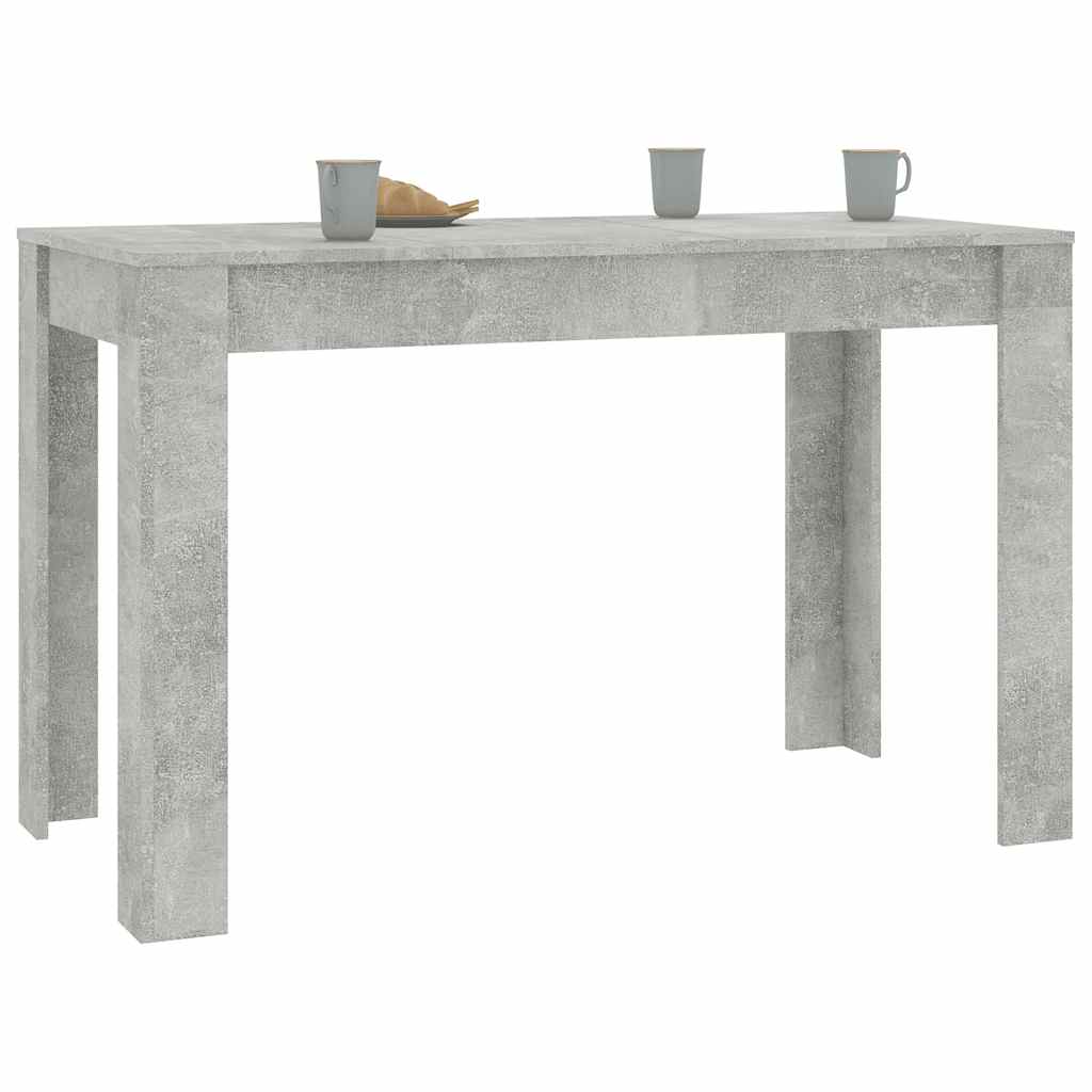 Tavolo da Pranzo Grigio Cemento 120x60x76 cm Legno Multistrato - homemem39