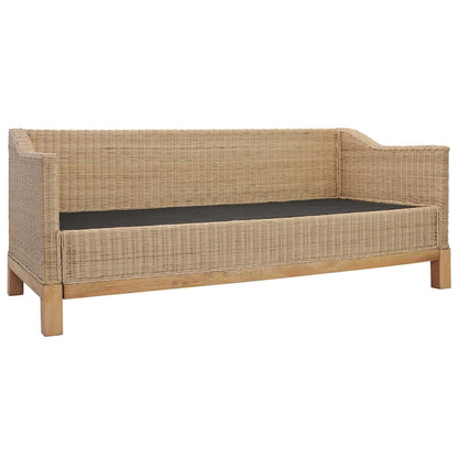 Set di Divani 2 pz con Cuscini in Rattan Naturale
