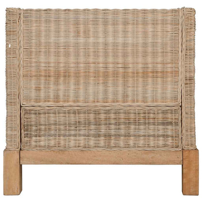 Set di Divani 2 pz con Cuscini in Rattan Naturale