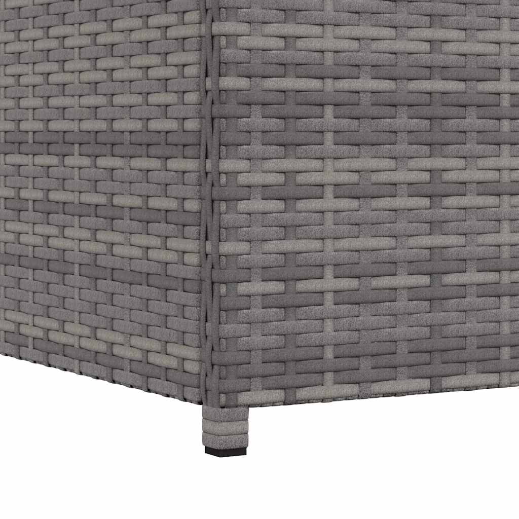 Baule da Giardino Grigio 120x50x60 cm in Polyrattan - homemem39