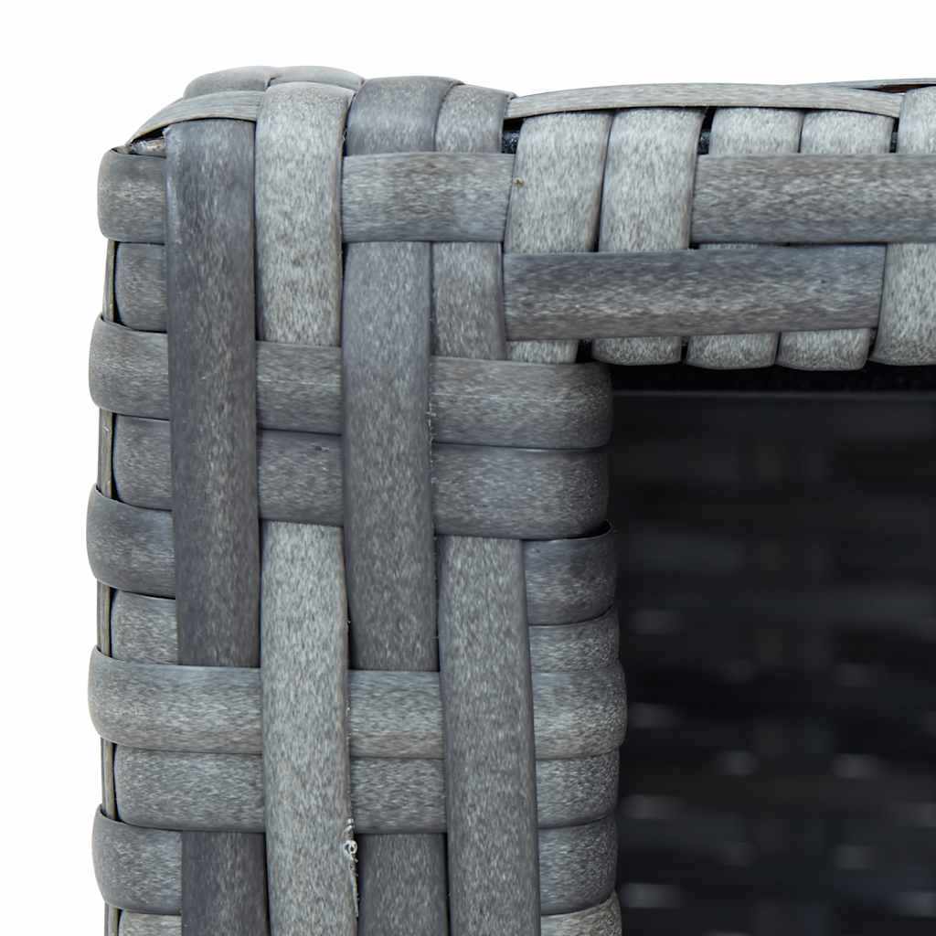 Scalino per Spa Grigio in Polyrattan 92x45x25 cm | homemem39