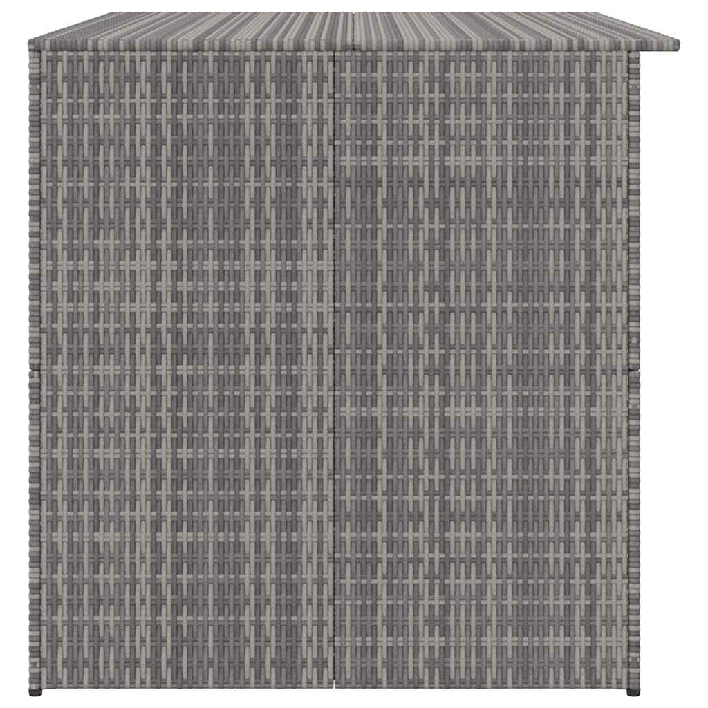 Baule da Giardino Grigio 150x100x100 cm in Polyrattan | homemem39