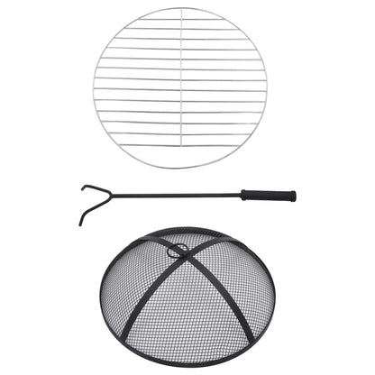 Tavolo con Braciere a Mosaico Terracotta 68 cm in Ceramica - homemem39