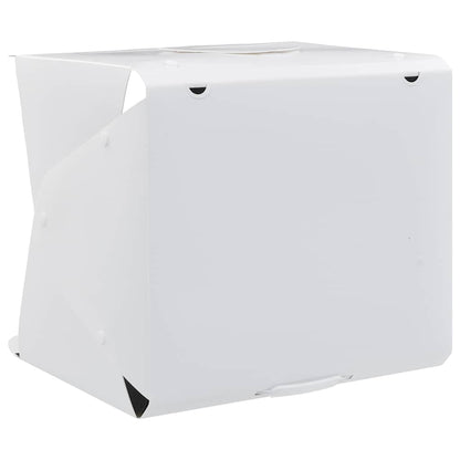 Light Box per Studio Foto a LED 40x34x37 cm in Plastica Bianco - homemem39