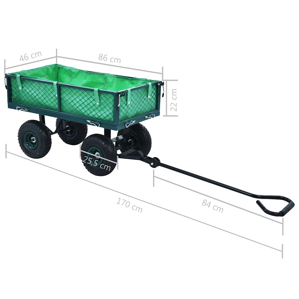 Carrello a Mano da Giardino Verde 250 kg | homemem39