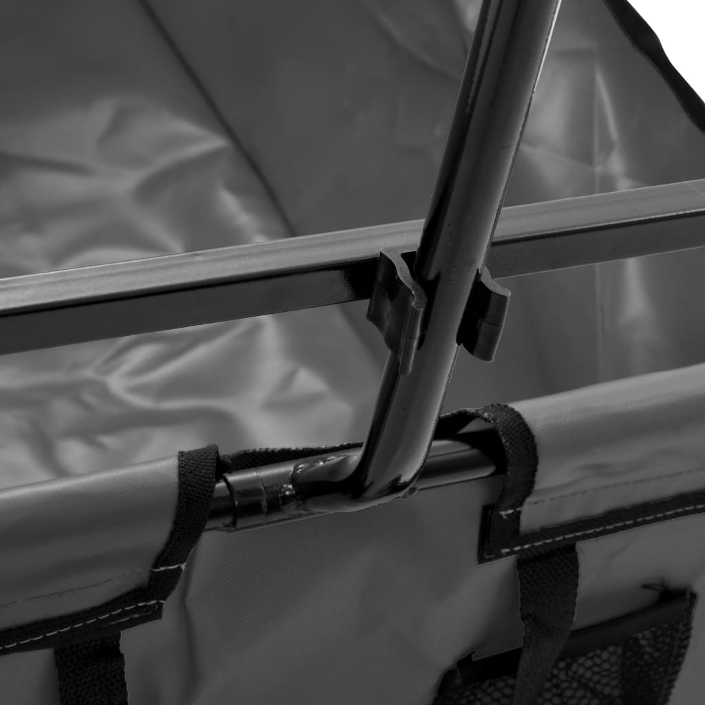 Carrello Pieghevole a Mano in Acciaio Grigio | homemem39