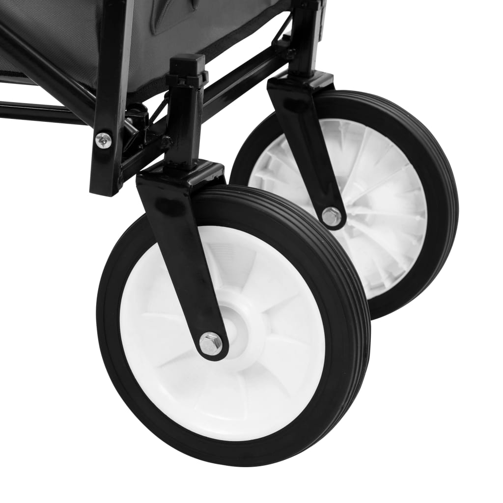 Carrello Pieghevole a Mano in Acciaio Grigio