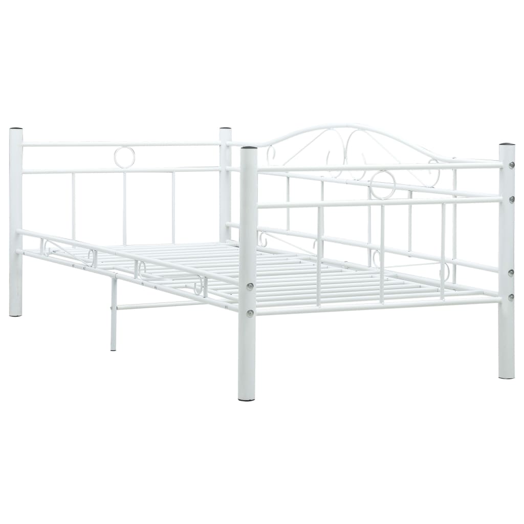 Telaio Divano Letto Bianco in Metallo 90x200 cm | homemem39
