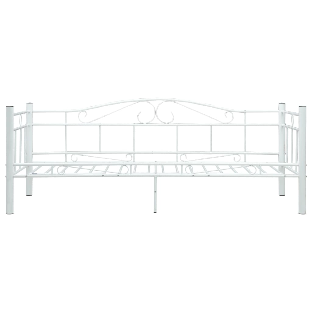 Telaio Divano Letto Bianco in Metallo 90x200 cm | homemem39