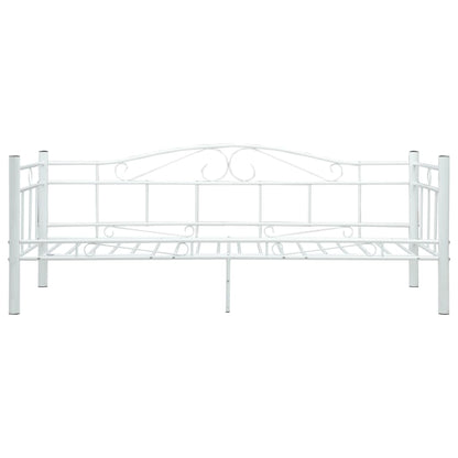 Telaio Divano Letto Bianco in Metallo 90x200 cm | homemem39