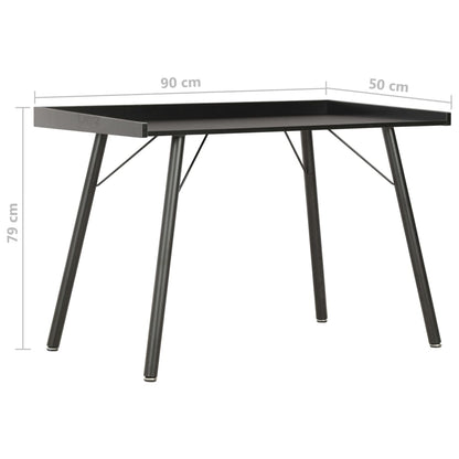 Scrivania Nera 90x50x79 cm | homemem39