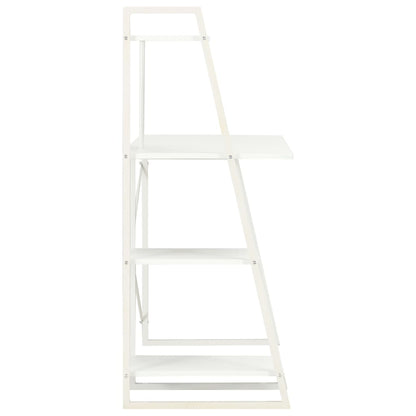 Scrivania con Mensole Bianca 102x50x117 cm - homemem39