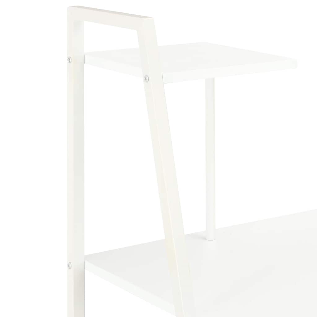 Scrivania con Mensole Bianca 102x50x117 cm