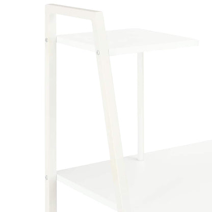 Scrivania con Mensole Bianca 102x50x117 cm
