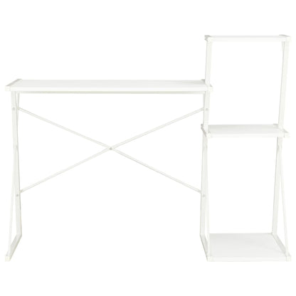 Scrivania con Ripiano Bianca 116x50x93 cm | homemem39