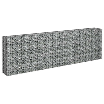 Gabbione Letto Rialzato in Acciaio Zincato 270x30x90 cm | homemem39
