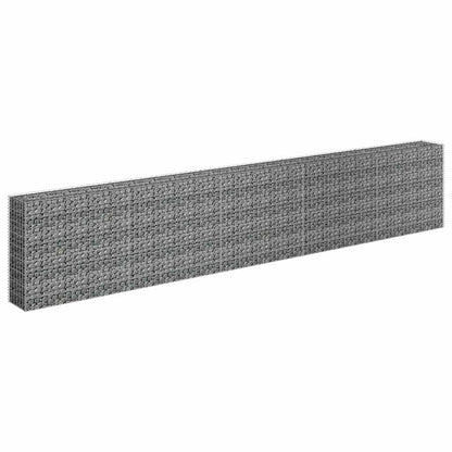 Gabbione Letto Rialzato in Acciaio Zincato 450x30x90 cm