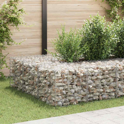 Gabbione Letto Rialzato a Cubo in Filo di Acciaio 50x50x50 cm | homemem39