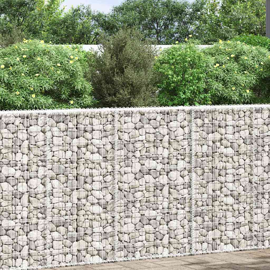 Gabbione Letto Rialzato Trapezio Acciaio Zincato 100x20x100 cm
