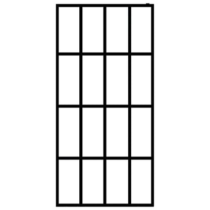 Cabina Doccia con Vetro Temperato Trasparente 100x195 cm