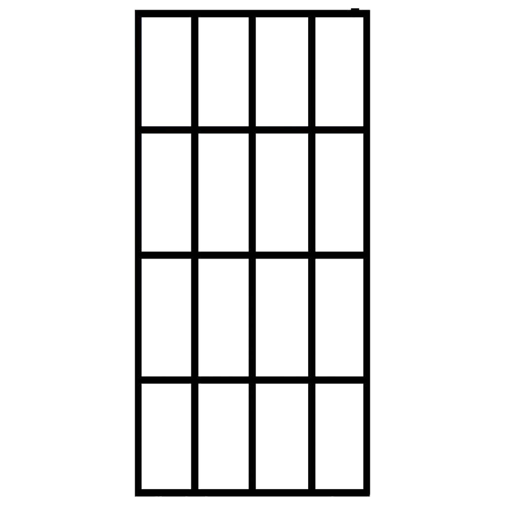 Cabina Doccia con Schermo in Vetro Temperato Glassato 80x195 cm