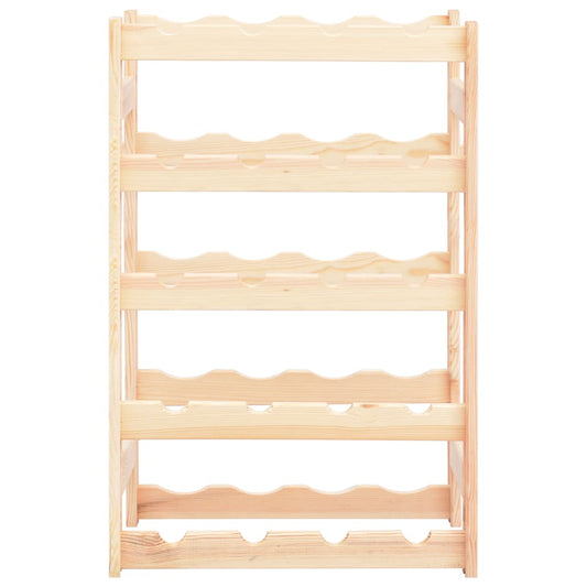 Portavini da 20 Bottiglie in Legno di Pino - homemem39